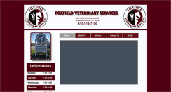Desktop Screenshot of foxfieldveterinaryservices.com